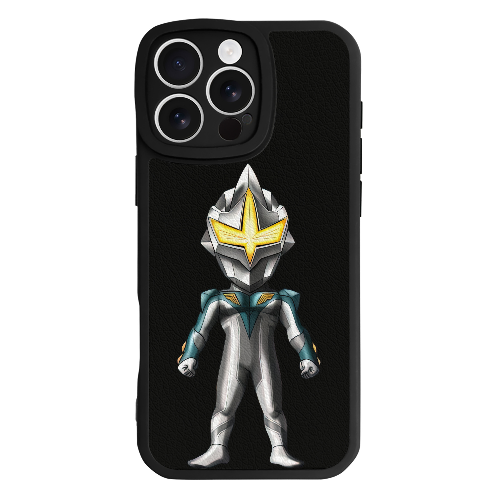 （画像用） ウルトラマン Ultraman 【iPhone 16シリーズ対応】シリコンスマホケース（レザー調） 材質：シリコン